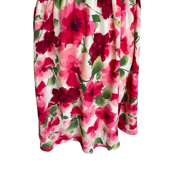 Andree by Unit Dress One Shoulder Size Large Pink Floral Romantic Wedding Event - Picture 3 of 10